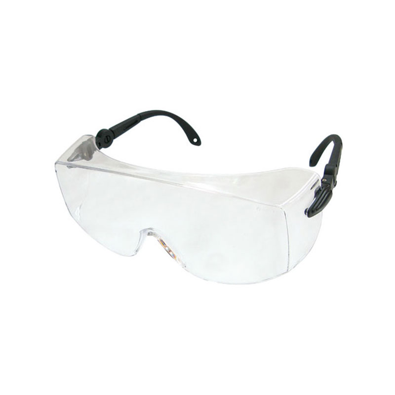 High-quality UV safety goggles SECU-CHEK UPG-2, large field of view, frameless, also suitable for gasses wearers, clear, UV400 (UV safety goggles according to EN 170) with adjustable brackets