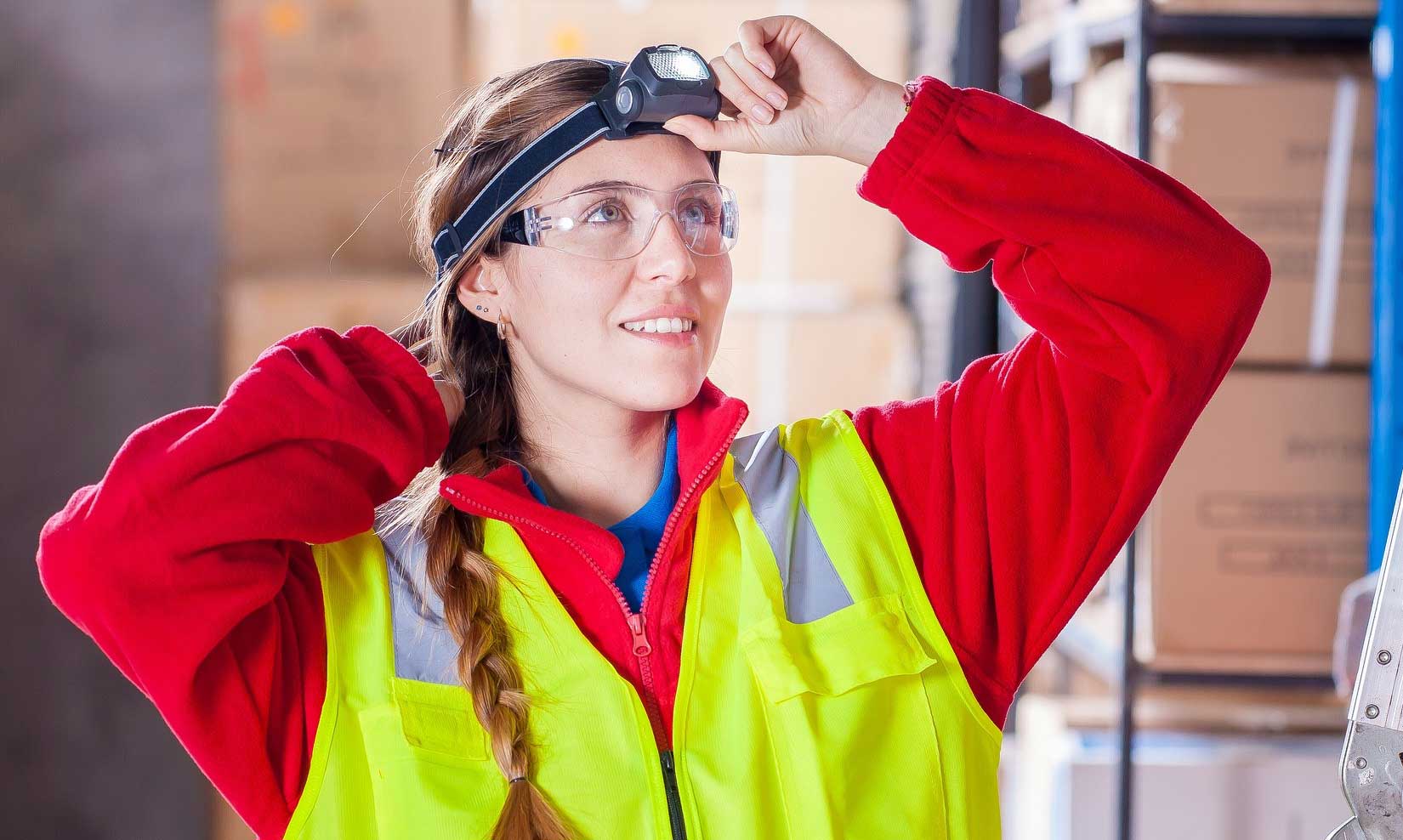 Leak detection and leak search with safety goggles and other PPE equipment