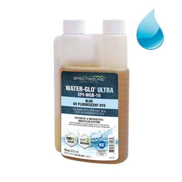 Dosing bottle for leak detection Spectroline SPI-WGB WATER-GLO Ultra-blue